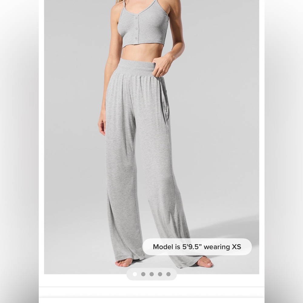 Alo Semi-Sheer Delicate Lounge Flare Pant